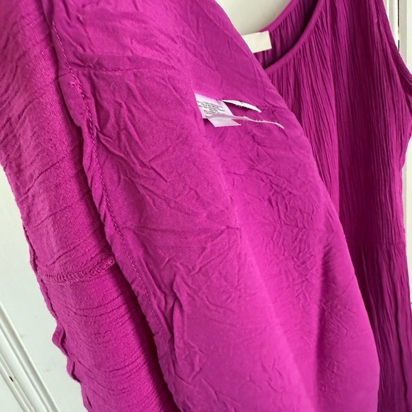 LOFT Vibrant, bright! fuchsia Sleeveless Dress - Picture 4 of 5